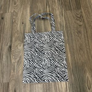 Zebra Print Tote Bag